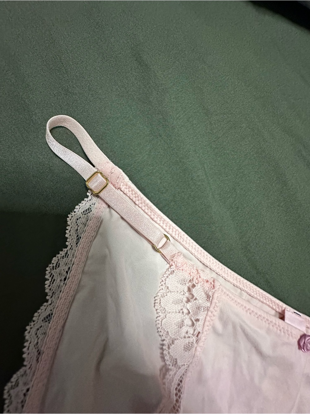 Victoria's Secret Light Pink Lace Trim Bikini Panty - Picture 2 of 3